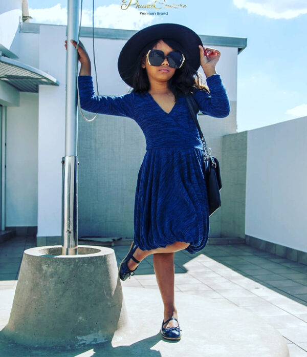 Navy longsleeve dress